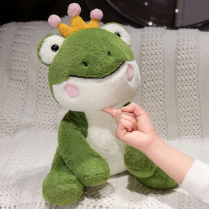 Rana recién llegada juguetes de animales de peluche suave algodón Rana Príncipe niños lindo Regalo de Cumpleaños niño niña bebé - Product Image 5