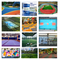 Revêtement de sol en PVC écologique et amortissant les chocs pour les terrains de volley-ball, de pickle-ball, de tennis, de basketball et de badminton, épaisseur 6 mm