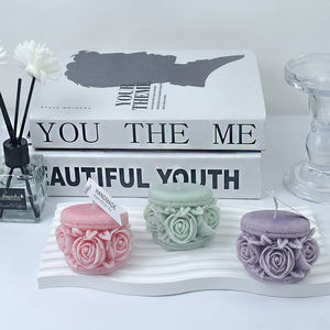 Early Riser 3D Macaroon Rose Bougie Moules Fleur Moules En Silicone pour Faire DIY Maison Bougies En Cire D'abeille <span class=keywords><strong>Moule</strong></span> <span class=keywords><strong>À</strong></span> Savon En Silicone - Product Image 2