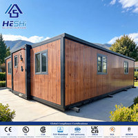 Kit de pièces détachées gratuit pour maison conteneur extensible 30Ft 40Ft, 3 chambres, 2 salles de bain, de luxe, étanche, pliable, portable, type bungalow