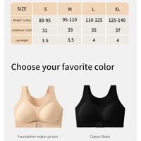 Soutien-gorge correcteur de posture pour femme, fermeture avant, push-up, anti-affaissement, soutien dorsal, sans couture, invisible, liftant, respirant, lingerie