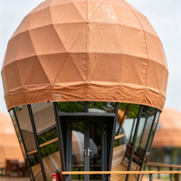 Dôme gonflable XQ-6 à deux étages en tissu PVC enduit, structure en acier, tuyaux galvanisés pour événements extérieurs, hôtels et glamping
