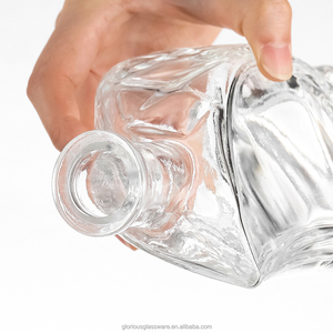 Botella de Vidrio Curva Media-Alta Tipo Luna, Material Blanco de Alta Calidad para Brandy, Vodka, Licores y <span class=keywords><strong>Vino</strong></span> de Frutas, 500ml 700ml 750ml, Directo de Fábrica - Product Image 4