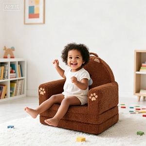 Canapé-lit pliable <span class=keywords><strong>2</strong></span>-en-1 de style princesse de <span class=keywords><strong>luxe</strong></span> pour enfants, en éponge compressée, pour salon, pour tout-petits, inclinable, pour dormir – Vente chaude directe usine - Product Image 2