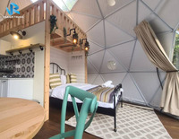 Dôme de glamping de luxe géodésique de 6 m pour fête en plein air