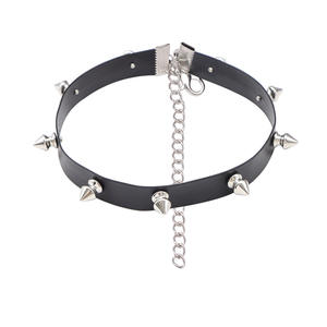 Collar Gargantilla Gótico Punk de Metal con Púas para Mujer, Accesorio de Moda para Fiesta, Aleación de Zinc, Tachuelas Negras, Estilo Vaquero - Product Image 5