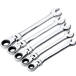 Dual Purpose Ratchet Wrench Set 12 Piece Carbon Steel Adjustable Fixed Head 72 Teeth Home Use <b>Tool</b> <b>Case</b> - Product Image 3