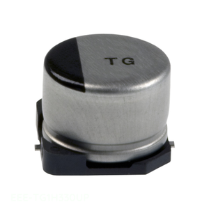 Condensateur SMD à montage en surface, canal fabricant, aluminium, 33 µF, 20 %, 50 V, EEE-TG1H330UP - Product Image 1