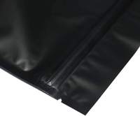 Sachets Doypack Noir Mat Personnalisés en Gros avec Impression Héliogravure, Emballage Personnalisé, Sacs de Rangement à Fermeture Éclair en Feuille Métallisée Anti-Humidité