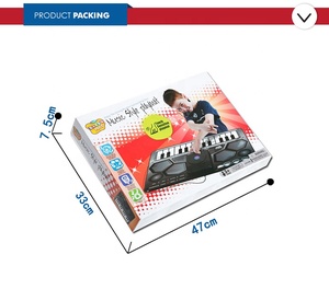 Strumento musicale giocattolo di alta qualità per tastiera per bambini a percussione set di tamburi per giochi musicali per bambini con tappetini per pianoforte ecologici - Product Image 6