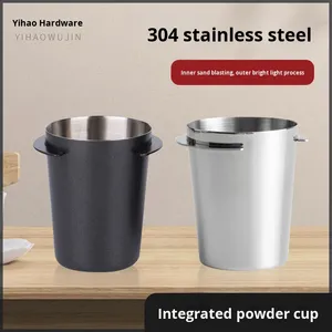 Tasse à café artisanale en acier inoxydable 304, récipient pour poudre de café, dispositif de versement de café italien, accessoires pour machine à café, tasse à arôme - Product Image 5