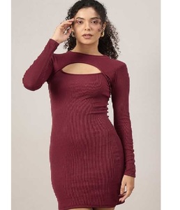 Elegante Vestido Midi Elástico de Algodón para Mujer, Tela Suave y Ligera, Antiarrugas, para Viajes, Fiestas, Fin de Semana, Casual, Moda de Verano - Product Image 4
