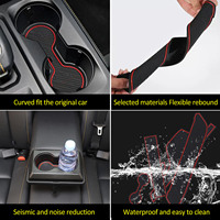 Für Ford Ranger 2023 2024 Silikon-Autotürschlitzmatte Armaturenbrett-Instrumententafel Anti-Staub-Pad Matte Innenraum-Zubehör