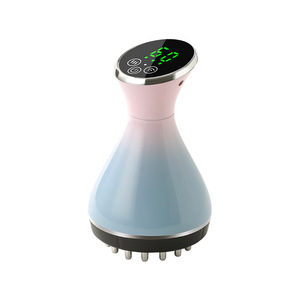 Cepillo de Masaje Meridiano Eléctrico Recargable con Función de Calentamiento, Masajeador Abdominal con Compresa Caliente para el Hogar - Product Image 1
