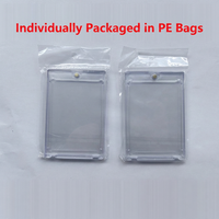 Porte-cartes magnétique ultra-transparent, étuis rigides en plastique, protecteurs de cartes transparents pour jeux de société, cartes sportives