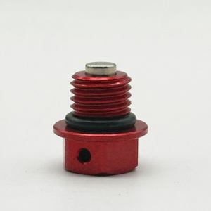 Aluminum Alloy Magnetic Oil <b>Plug</b> 21MM Red Crash Protector for Motorcycle Engine Compartment <b>Replacement</b> - Product Image 3