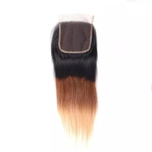 High Quality Virgin Human Hair Closure 4'*3.5' Lace Straight Remy Natural Color Middle-Part Raw Vietnamese <b>Wig</b> <b>Braiding</b> Hair - Product Image 4