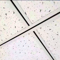 Vente en gros de dalles de plafond en fibres minérales blanches 1200 x 600, matériaux d'intérieur modernes de haute qualité, ignifuges, insonorisés, 12 mm