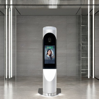 Porte de barrière d'oscillation de lecteur du tourniquet RFID de détection de température de reconnaissance des visages avec la caractéristique de contrôle d'accès