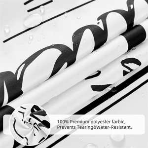 <span class=keywords><strong>Rideau</strong></span> <span class=keywords><strong>de</strong></span> <span class=keywords><strong>douche</strong></span> noir et blanc Art décor drôle imprimé rideaux <span class=keywords><strong>de</strong></span> <span class=keywords><strong>douche</strong></span> en Polyester imperméable pour salle <span class=keywords><strong>de</strong></span> bain - Product Image 3