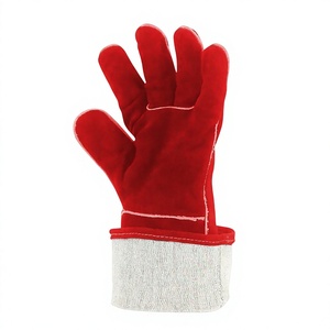 Guantes de Soldadura de Cuero Vacuno de Primera Calidad, Resistentes, Industriales, de Uso General, con Puño Reforzado, 7 oz - Product Image 2