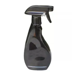 Botellas de plástico vacías para mascotas, resistente a Químicos rociador de gatillo, color negro plano, 500ml, venta al por mayor de fábrica