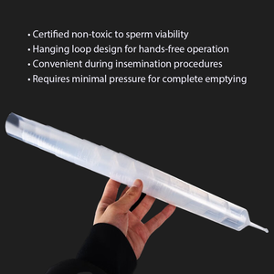 Musyder OEM 100ml Boar Semen Collection Bottle <strong>Disposable</strong> Squeeze-Type Semen Tube Pig Artificial Insemination Semen Container - Product Image 4