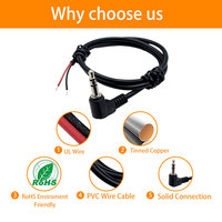 Câble audio auxiliaire ultra pur tressé équilibré mâle-mâle personnalisé pour casque de voiture avec faisceau de câbles d'extension
