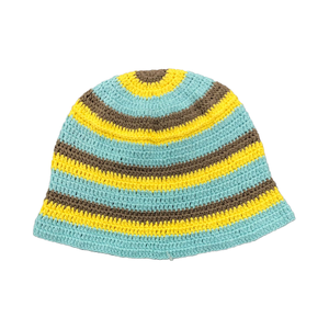 トレンディな冬用コットンかぎ針編みのバケットハット通気性のある手作りフィッシャーマンキャップスキー & アウトドア毎日使用 - Product Image 1