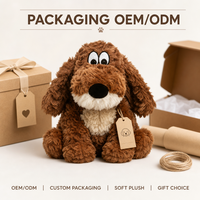Jouet en peluche pour chien personnalisé, directement de l'usine, à partir de vos illustrations, OEM ODM, poupée en peluche pour marques IP originales