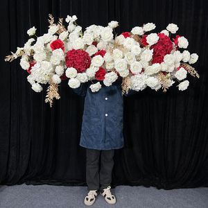 Coureur de fleurs artificielles en soie rustique réaliste pour les mariages de grange de foires de pays et les décorations de la fête des mères - Product Image 2