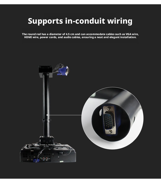 Universal projector hanger  telescopic lifting bracket ceiling mount household bedroom projector bracket