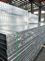 Plateau à câbles ventilé et perforé TOPFIX, gestion des câbles en acier pour bâtiments industriels certifiée CE, installation facile