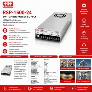 Controlador PLC con Conector Push-In de la Serie RSP-1500-24, Nuevo y Original - Product Image 1