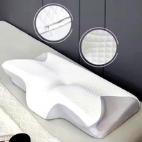 Oreiller ergonomique personnalisé en mousse à mémoire de forme à rebond lent, qualité usine, zéro pression, soutien cervical non compressible