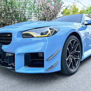 สติ๊กเกอร์ตกแต่งกระจังหน้า BMW ซีรีส์ 2 M2 G87 ปี 2023+ ลายคาร์บอนไฟเบอร์สีดำเงา แบบติดตั้งเพิ่มเติม - Product Image 3