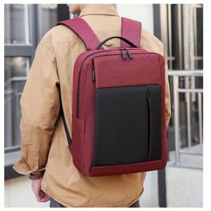 Sac à dos promotionnel pour ordinateur portable en tissu Oxford, idéal pour les voyages, l'université et l'école, avec port de chargement USB - Product Image 5