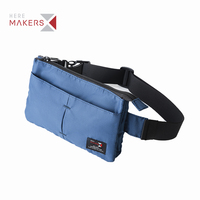 Sac de taille de sport personnalisé sac banane unisexe de voyage noir sacs de taille de ceinture de course à pied avec blocage RFID