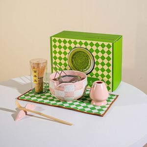 Matcha <b>Tea</b> Gift <b>Set</b> Traditional Japanese <b>Tea</b> Making Tools Ceramic <b>Tea</b> Bowl with Spout Matchas Brush Whisk Holder Matcha Kit - Product Image 1
