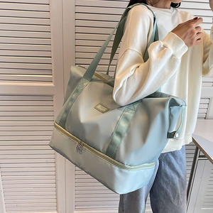 Custom Foldable Waterproof Cloth Fabric Travel Bags Lightweight Handbag Student Large-Capacity Luggage Bag Storage <strong>Gym</strong> <strong>Tote</strong> Bag - Product Image 6