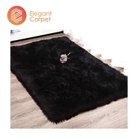 Doux fausse fourrure en peau de mouton tapis en peluche shag tapis