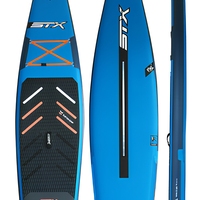 Planche de paddle gonflable double couche en PVC tissé, SUP de tourisme avec pompe, sac et aileron pour lacs et rivières