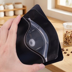 Wholesale Flat Bottom Coffee <b>Bag</b> with One Way Degassing Valve <b>Compostable</b> Smell Proof Coffee Packaging Factory Direct OEM ODM - Product Image 3