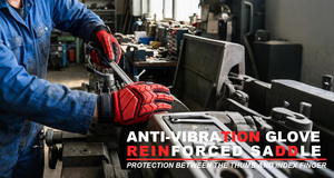 Guantes de Seguridad Personalizables de TPR Resistentes al Calor/Corte, Duraderos, Antideslizantes, de Textura Suave, con Puño Recto, Reductores de Impactos y Anti-Vibración - Product Image 6