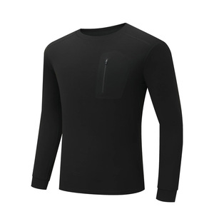 <strong>Bird</strong> Family Same Style Base <strong>Shirt</strong> Men's Autumn Winter Outdoor Casual Crew Neck Long Sleeve Cotton Blend Loose Fit T-<strong>Shirt</strong> Chest - Product Image 5