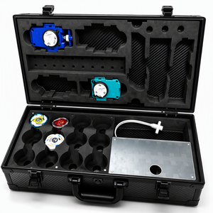 <span class=keywords><strong>Beyblade</strong></span> X & Infinity Nado : Étui de présentation portable en aluminium pour toupies, collection, lanceur de combat et accessoires - Product Image 1
