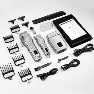 Set <span class=keywords><strong>Professionale</strong></span> 3 in 1 per Taglio Capelli 973 con Display LCD, Trimmer per Capelli e <span class=keywords><strong>Rasoio</strong></span> <span class=keywords><strong>Elettrico</strong></span> in Metallo, 4 Colori - Product Image 5