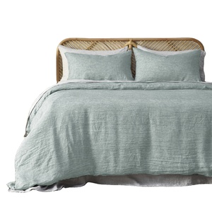 Pierre lavée 100% lin pur naturel lin fibres de lin literie/<span class=keywords><strong>drap</strong></span> de lit fabricants en chine - Product Image 1