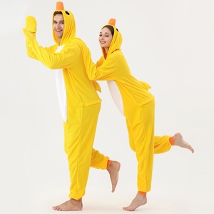 Livraison gratuite Combinaison Kigurumi Costume d'animal <span class=keywords><strong>canard</strong></span> Pyjama adulte Vêtements de nuit pour femmes Hiver - Product Image 2