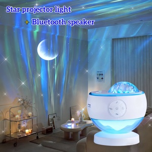Proiettore di luce notturna OTHC E12B Cielo Stellato, Altoparlante con Effetto Acqua e Musica per Camera da Letto, con Telecomando, Piccolo e Portatile - Product Image 1
